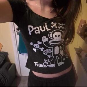 Paul Frank Black and White Graphic Top